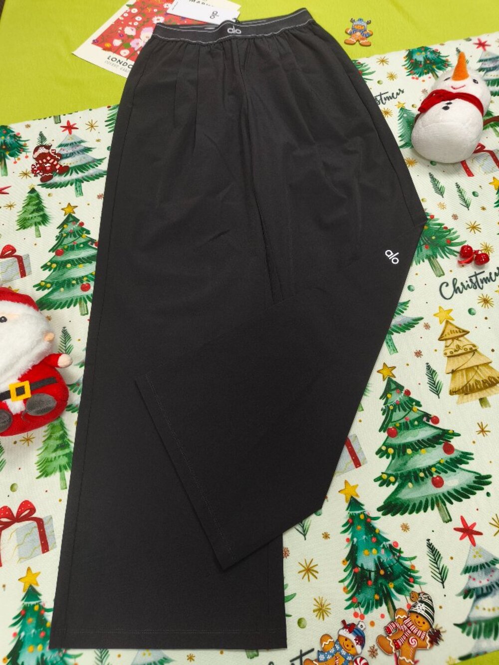 Brand New Alo Yoga Black Suit up Trouser (Regular 30" Inseam)✨Casual 80s 90s - Picture 6 of 7